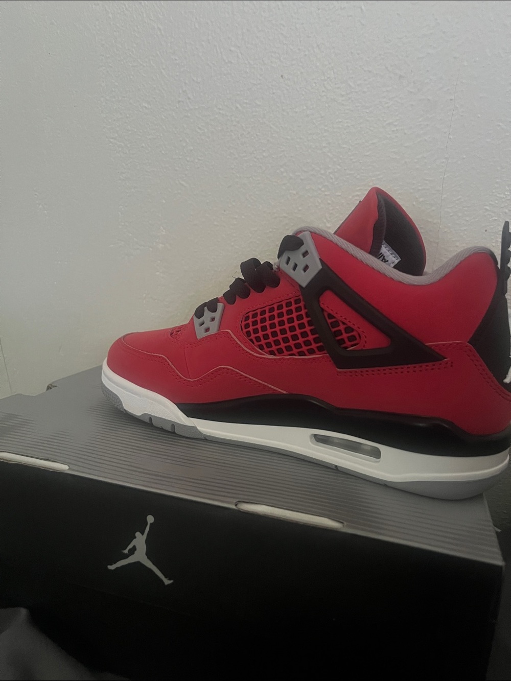 Jordan Red and Black Athletic Shoes